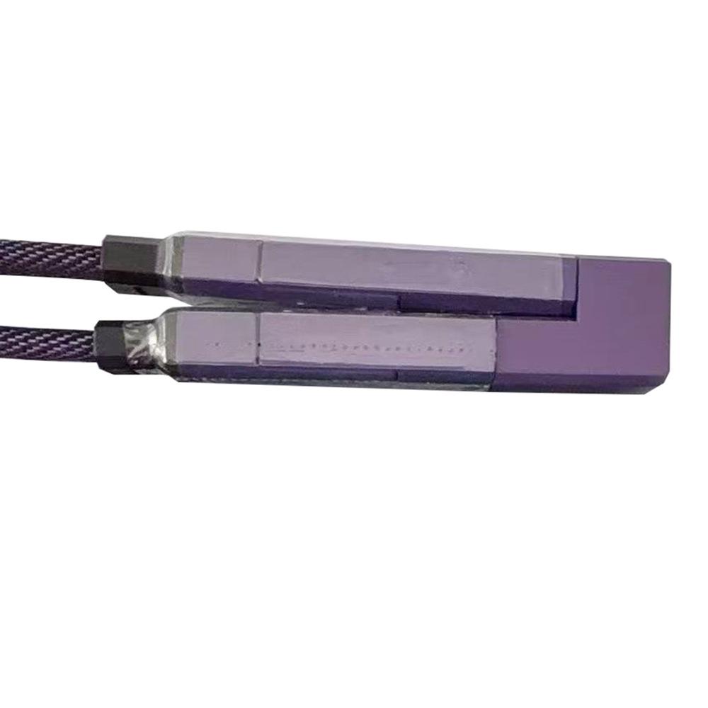 4-in-1 Digital Display Charging Cable, 65W PD, 27W Fast Charge, Braided Lanyard Design