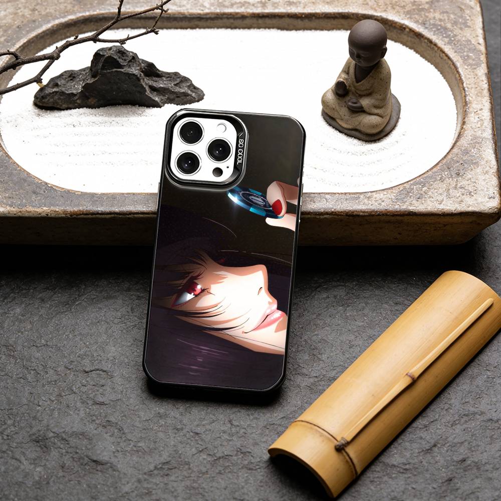 Anime K-Kakegurui Phone Case For IPhone 16 17 15 14 12 13 Pro Max Black Color Shockproof Cover