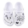 Crocs Classic Clog EVA Hand-painted Graffiti Funny High Street Casual Home Trendy Street Hole Shoes Unisex White