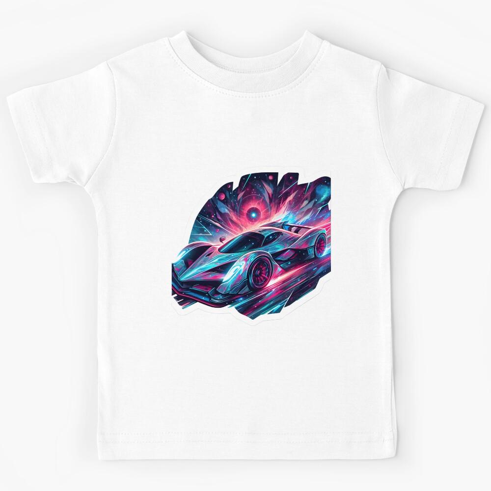 Nebular ethereal futuristic sports car Kids T-Shirt 120