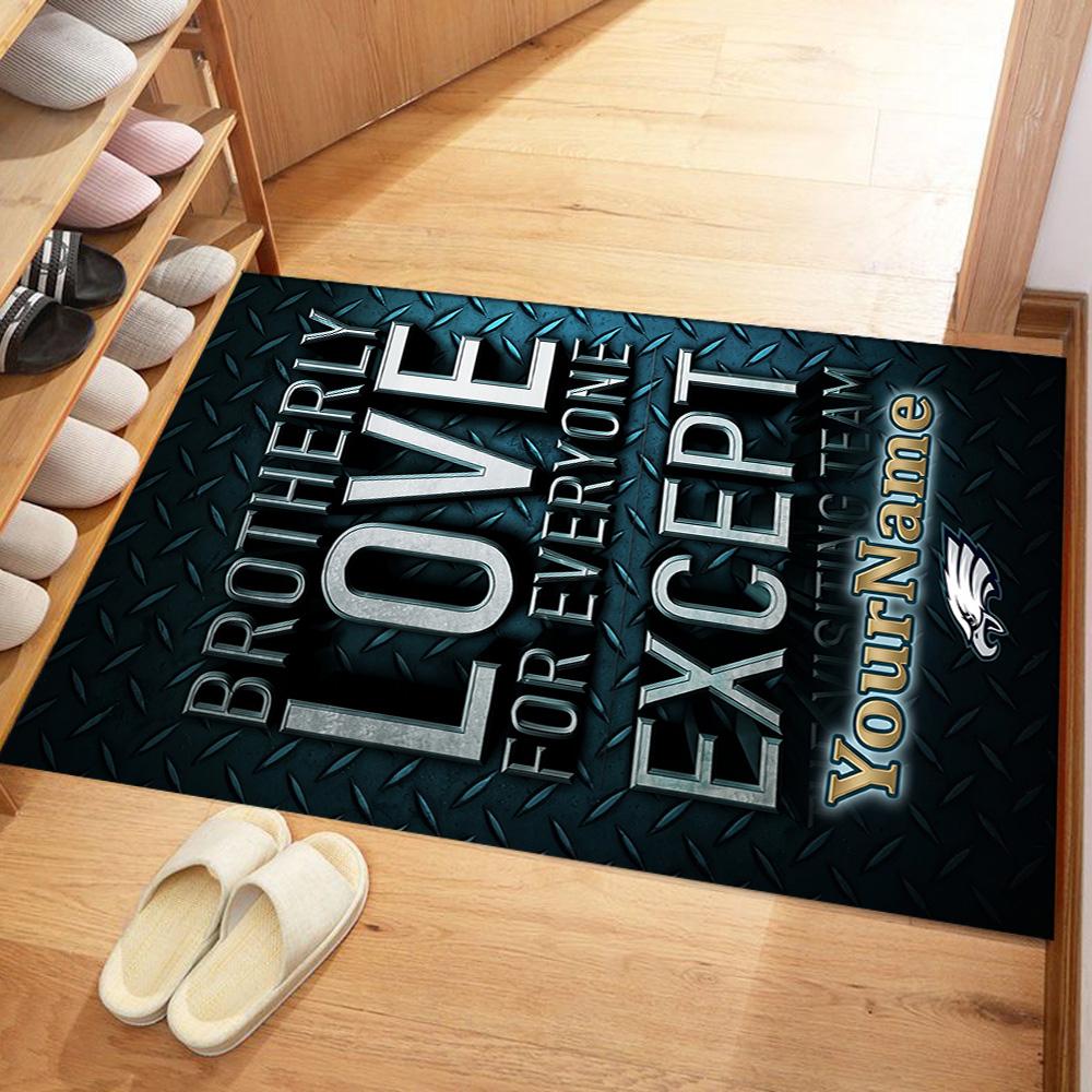 Philadelphia Eagles Customize Text Area Rug Perfect For Entryway Playrooms Hallway Game Room Antislip Rug Decorate Offices