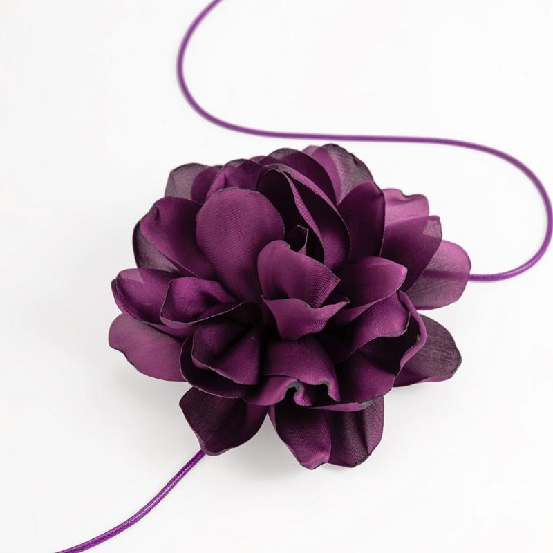Elegant Rose Flower Clavicle Chain All-matched Necklace Women Bridal Adjustable Choker Mariage Jewelry Y2K Accessories