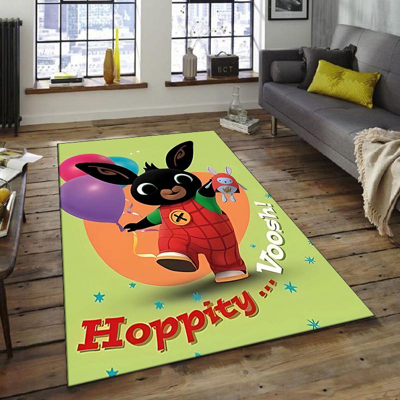 1pc Bing Bunny4 Design Area Rug - Non-Slip, Soft & Cozy Floor Mat for Living Room, Bedroom, Office - Indoor/Outdoor Decorative Carpet