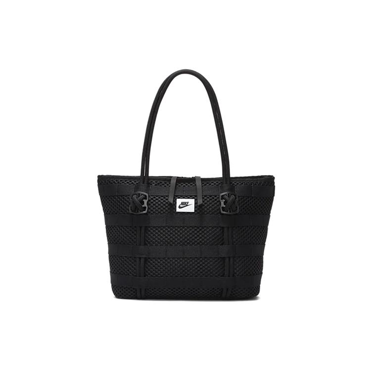 Nike Air Tote Bag Large Capacity Polyester Tote Bag , Shopping Bag , Shoulder Bag , Handbag Unisex Pure Black (Unisex) Shoulder Bags CU2607 010