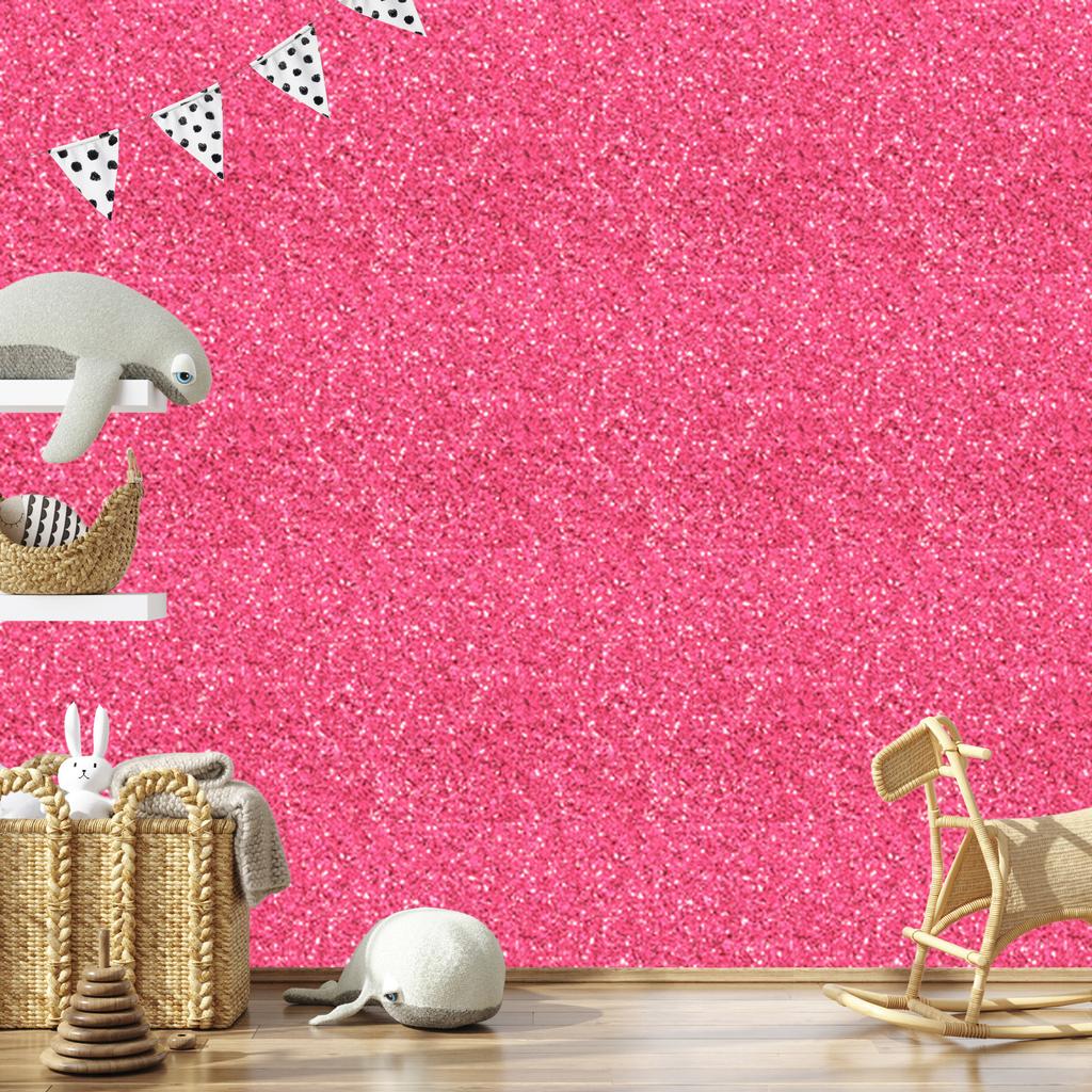 Glitter pink, powder pink and purple wallpaper for living room and bedroom 50x1000