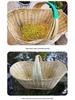 Handmade Bamboo Basket for Fruits, Vegetables, Eggs, and Storage
