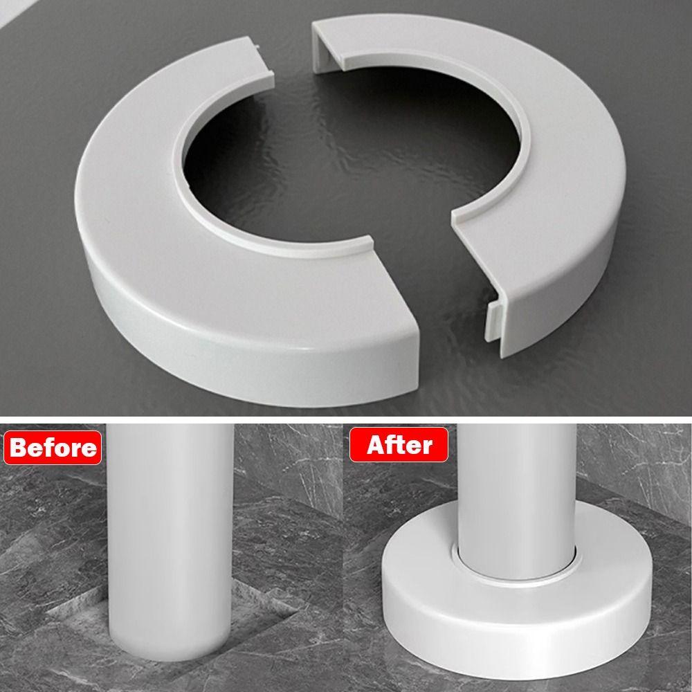 Plating Faucet Decorative Cover ABS Tube Accessories Useful Flange Cover  Kitchen