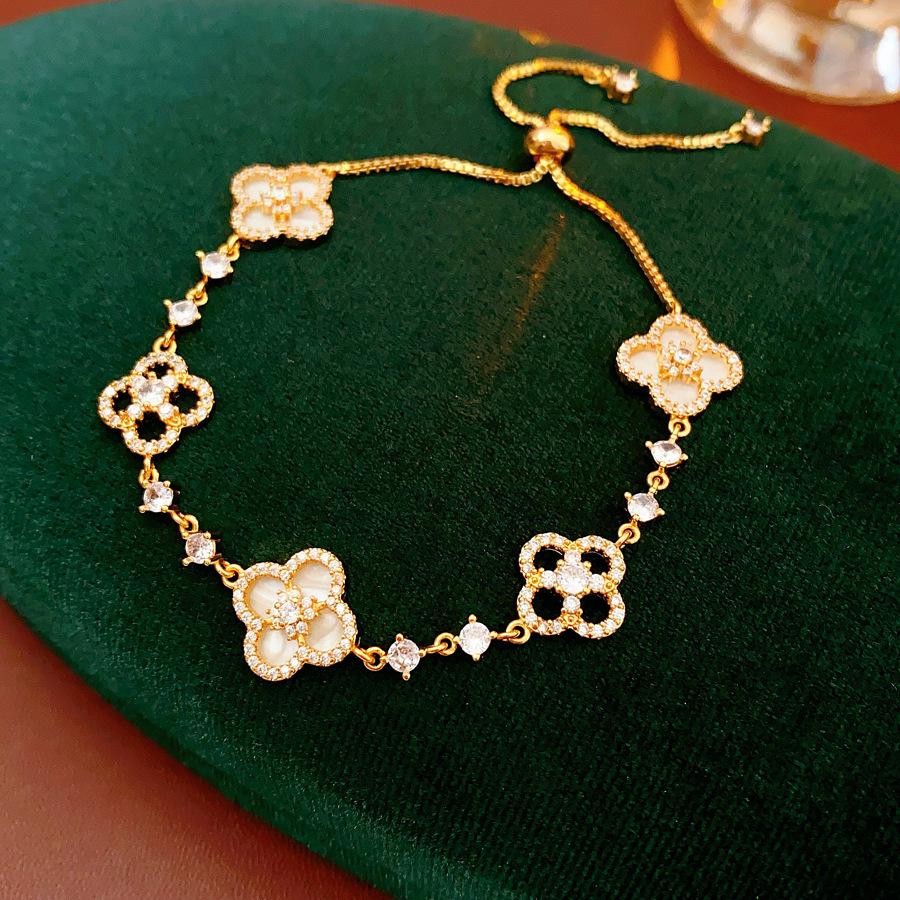 Vintage Geometric Zircon Bracelet - Elegant, Versatile Bangle for Women