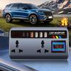 Portable Automotive Charger Inverter 12V/24V to 220V Outlet Adapter with 3 USB Ports Fast Car Charger for Car Truck SUV RV