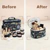 Playful Plunge Vanity Kit Bag for Women | Stylish, Multipurpose, Lightweight, Waterproof Travel Friendly Bag for Make Up Cosmetic Essentials, Skin