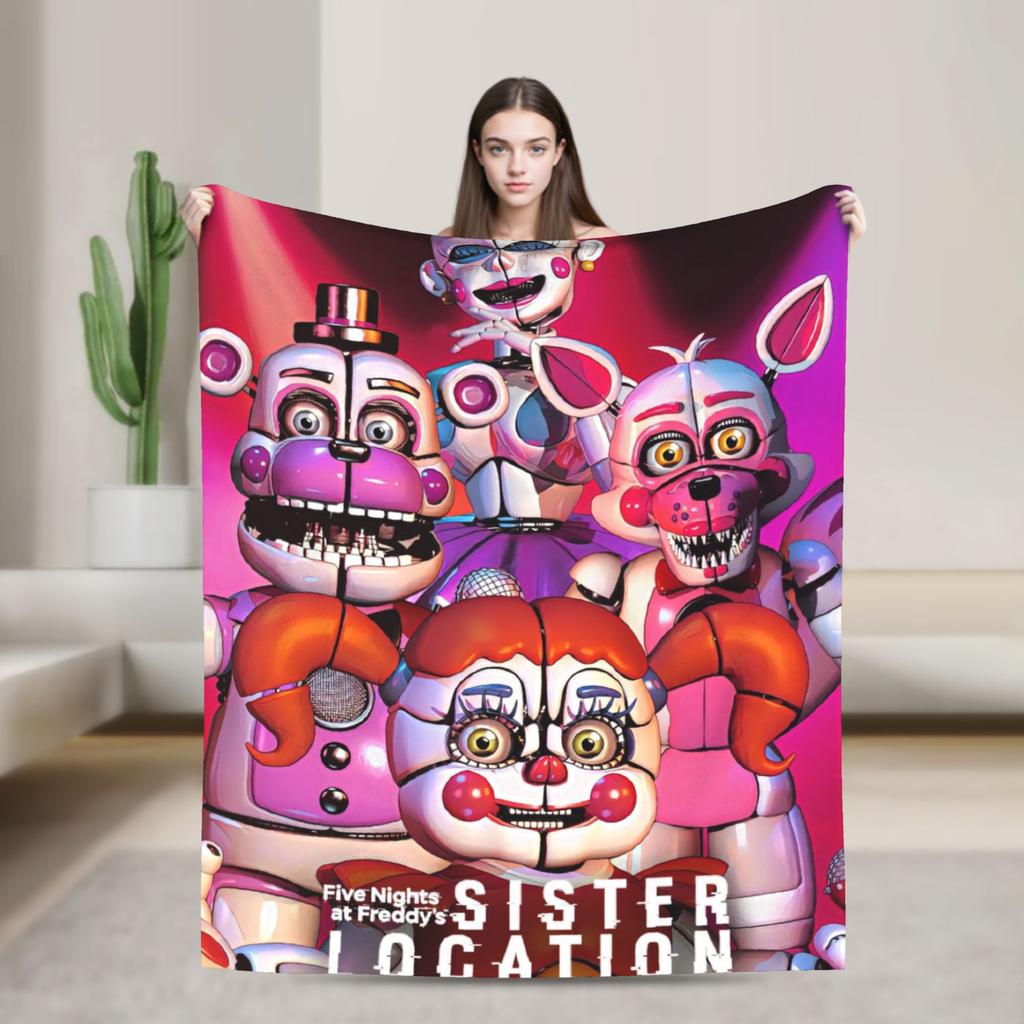 Exquisite FNAFS At Freddy's Blanket Quality Super Warm Bedding Throws Winter Camping Couch Chair Comfortable Bedspread