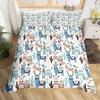 Alpaca Printed Down Quilt Cover Three-Piece Quilt Cover Digital Printing Bedding Home Textile