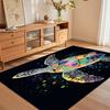 Hot Sale Vibrant Psychedelic Artistic Sea Turtle Area Rug Non Slip Soft Floor Carpet for Living Room Bedroom Nursery Decor