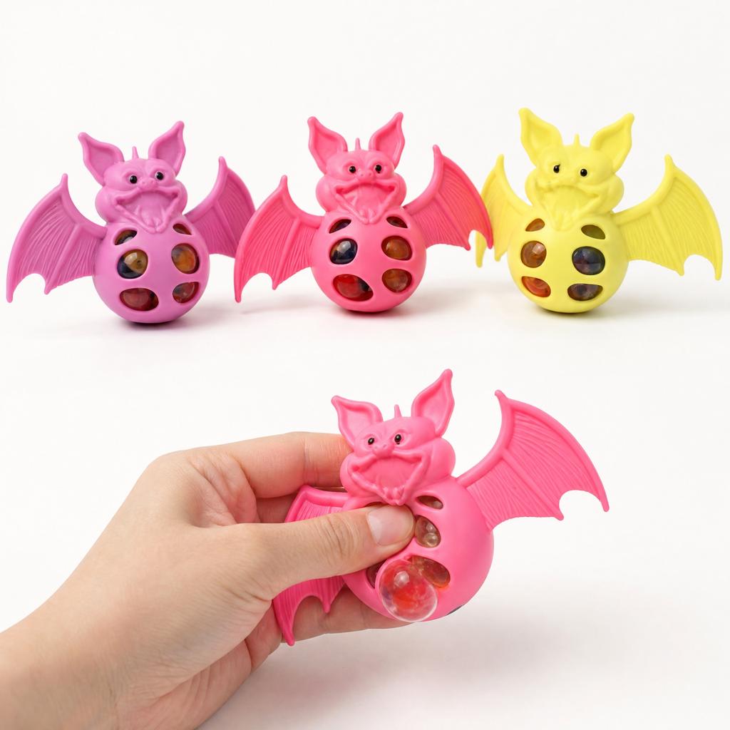 Stress Relief Ball Toy and Grape Shape Assorted Colors