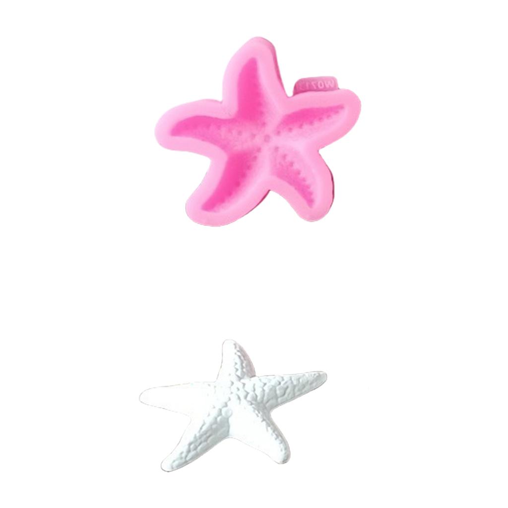 Starfish Silicone Candle Molds for Candle Soap Making Sea Creature Themed Gypsum Silicone Molds for Home Decoration