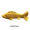 Matte Gold Koi Fish Figurines With Detailed Scale Texture For Home Tabletop Decoration Auspicious Gift