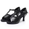 Women Tango Ballroom Latin Waltz Dance Girls Party Shoes High Heeled 7CM
