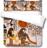 African 3D Digital Printing Polyester Quilt Cover Pillowcase Two Or Three-Piece Set