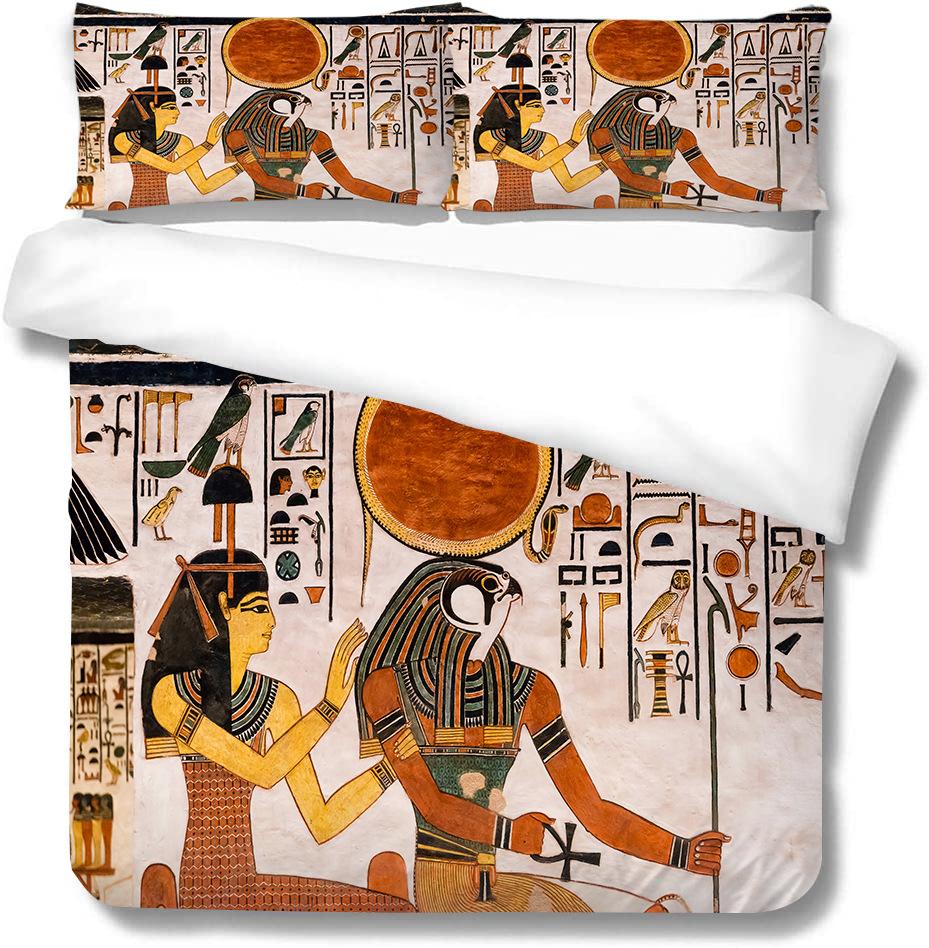 African 3D Digital Printing Polyester Quilt Cover Pillowcase Two Or Three-Piece Set