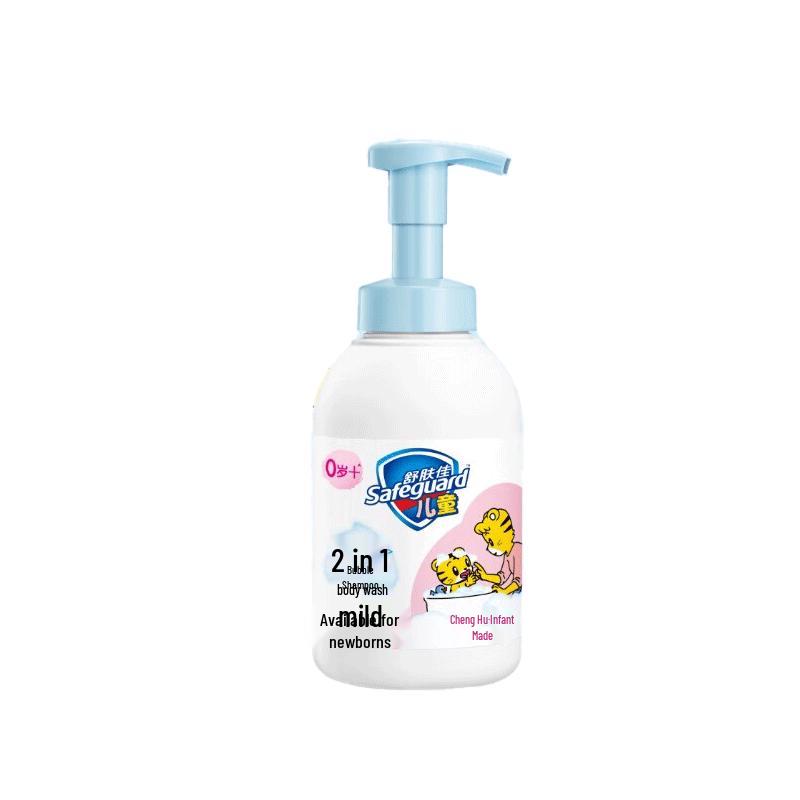 Safeguard Kids Bubble Shampoo & Body Wash, Milk Scent