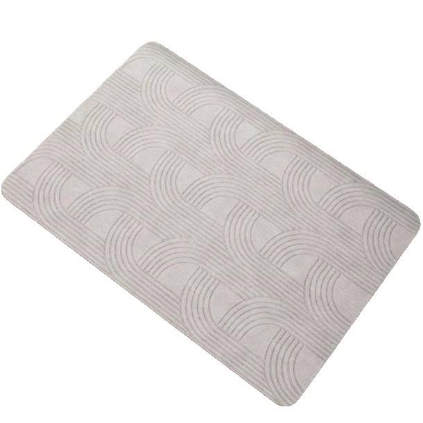Non-slip Cream-style Diatom Mud Water-absorbing Bathroom Mat