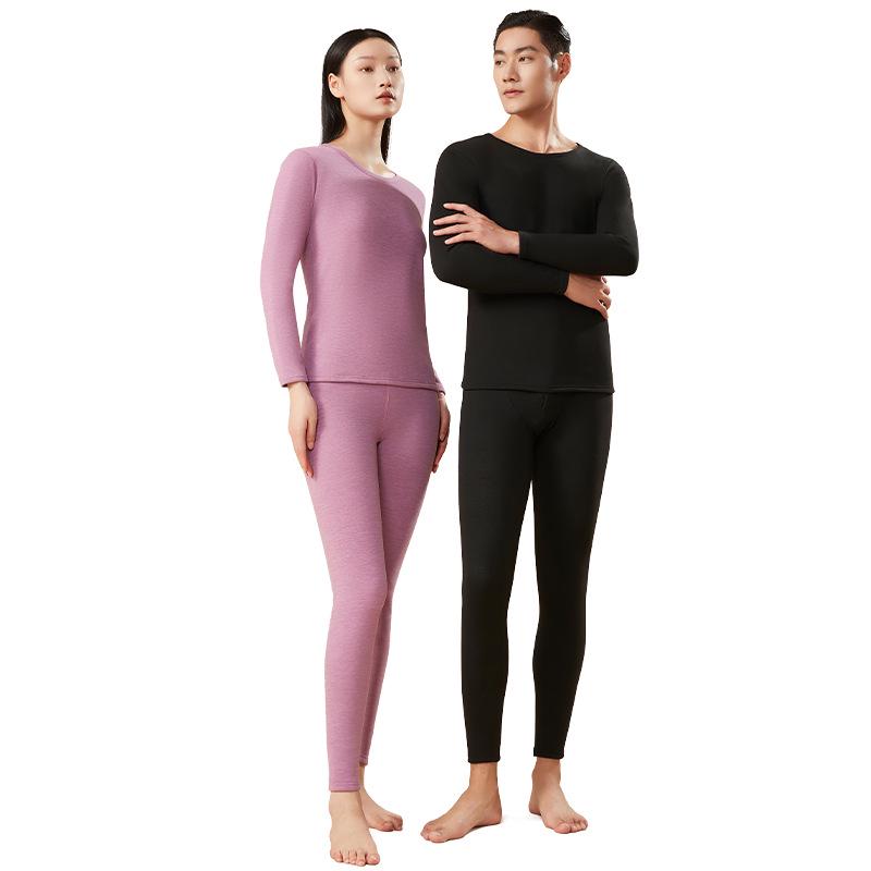 Pánská a dámská termální lyocellová souprava spodního prádla - Hřejivá, silná, přiléhavá základní vrstva na podzim a zimu