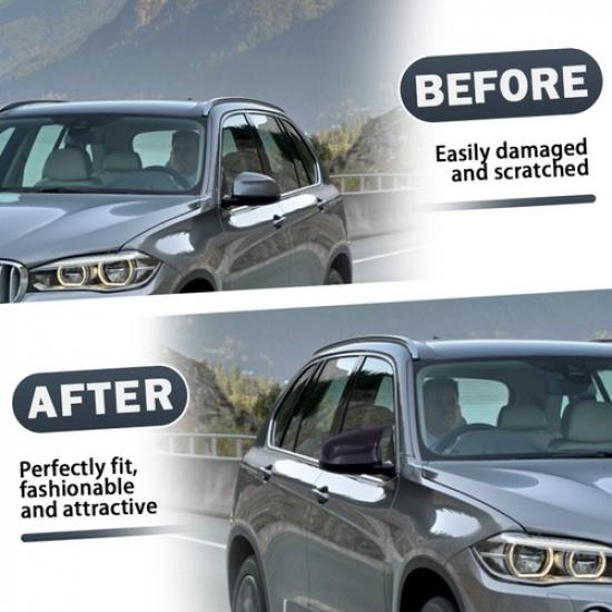 For BMW X5 F15 X6 F16 28i 35i 2014-18 Carbon Look M Style Side Mirror Cover Caps