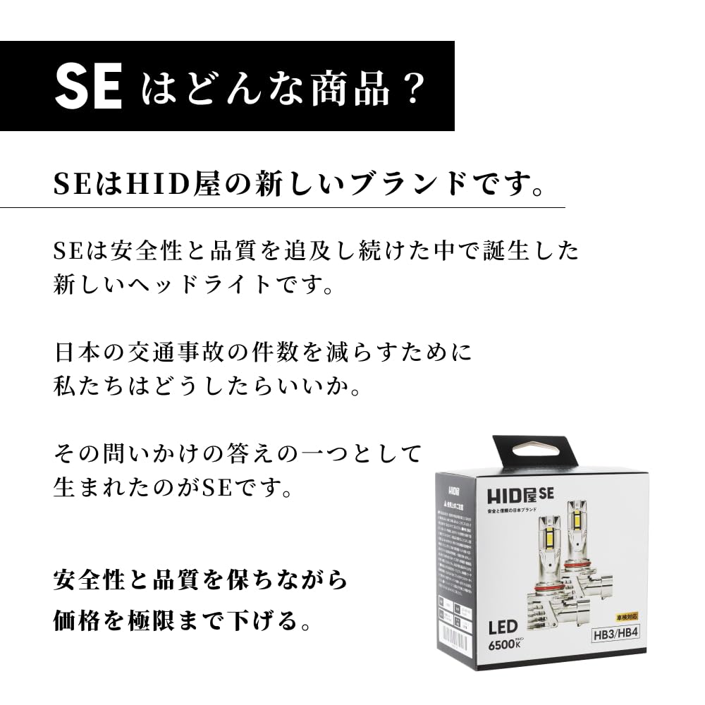 HID-YA SE HB3 HB4 LED Hovedlys, Tåkelys, Eksplosivt Lys, Hvit, Kjøretøykontroll, Enkel