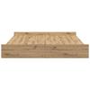 Storage Bed Frame Artisan Oak 180 x 200 cm