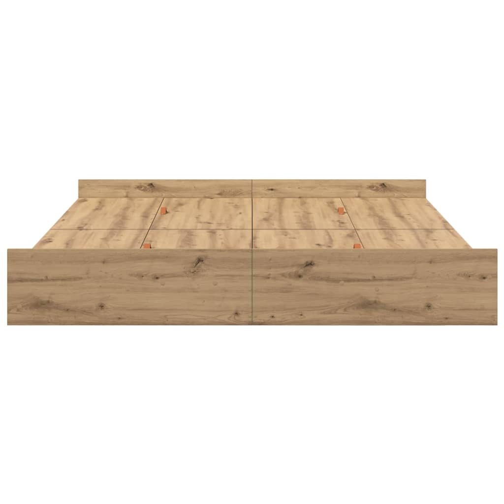Storage Bed Frame Artisan Oak 180 x 200 cm
