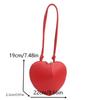 Cute Heart Shaped Crossbody Bag For Women Solid Color Pu Leather Shoulder Bag Able Personality Crossbody Bag