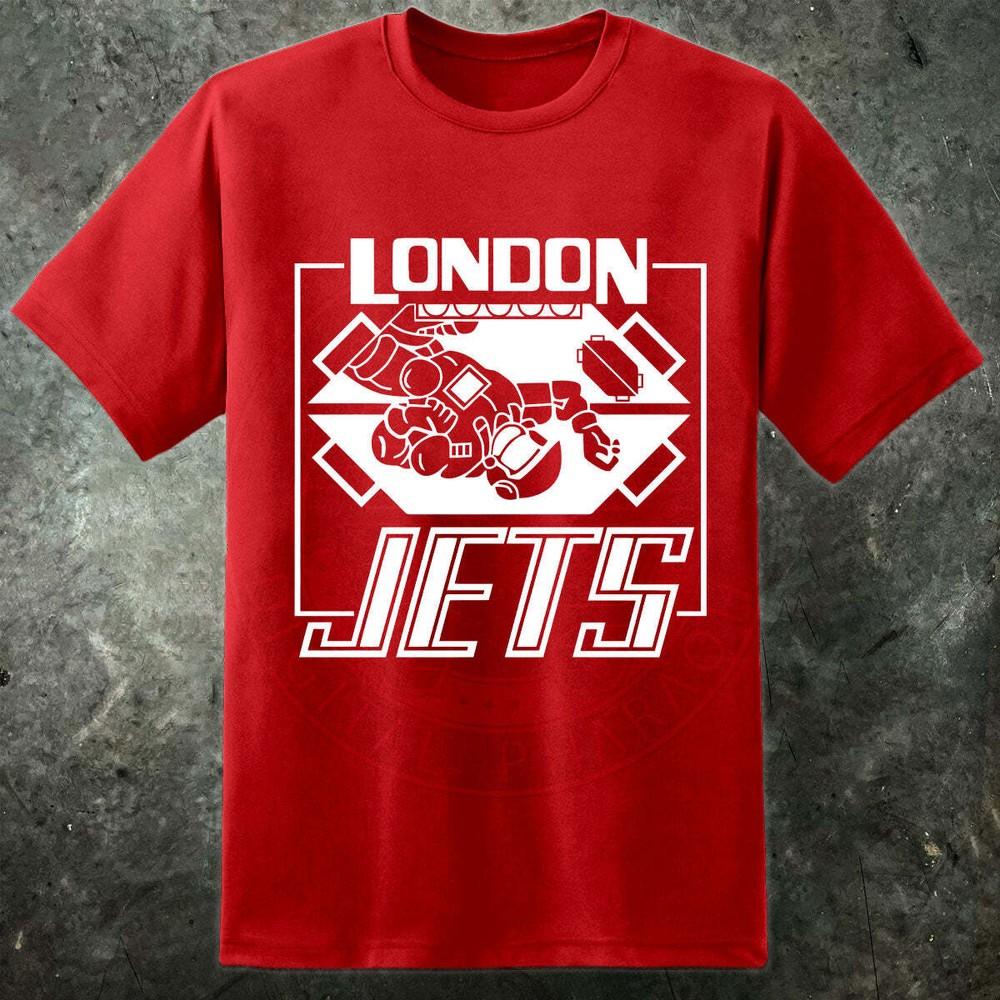 

London Jets Mens Red Dwarf Inspired Zero Gravity Football Dave Lister T Shirt 4XL