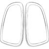 Tail Light Trim Ring Taillights Bezel Compatible With 2007-2015 Mini Cooper R56 R57 R58 R59 Chrome 1Pair