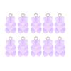 10pcs Resin Candy Color Bear Charms Pendant Beads for Necklace Bracelet Jewelry Making