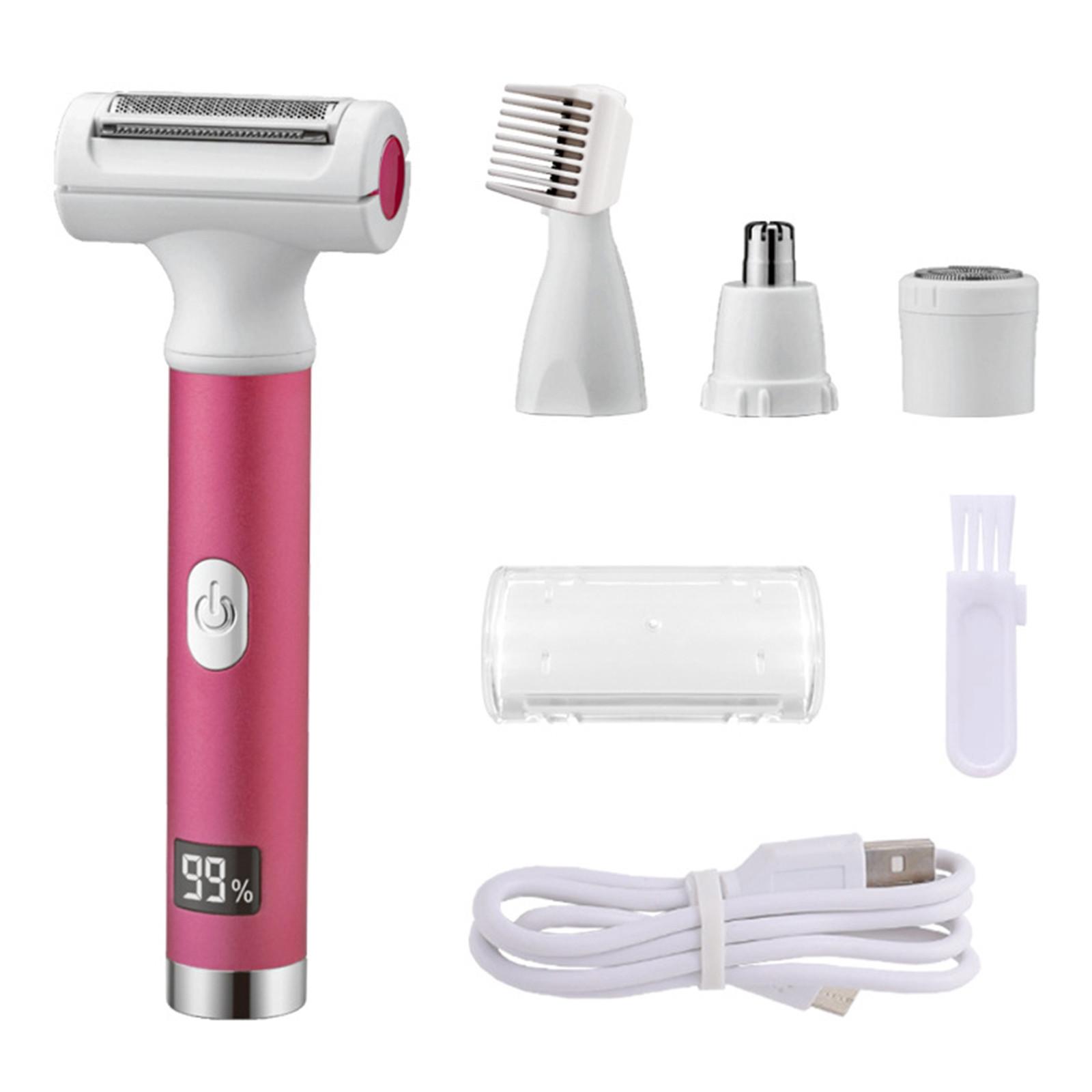 

Женская бритва Электробритва Тип-C Зарядка Интимная зона Бритье лобковых волос розовый