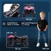 Quad Elettrico per Bambini 6V Quad per Bambini con Funzione Avanti, Indietro, Musica, Luci Anteriori a LED Rosa