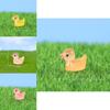 Playful Resin Duck Figurine With Luminous Glow For Unique Home Decorations