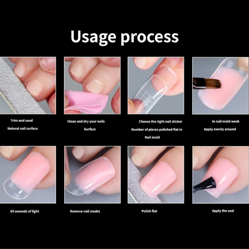 Quick Extension Nail Molds Featuring Measurement Scale Gel Nail and Toenails Extension 150pcs for Manicures Pedicures