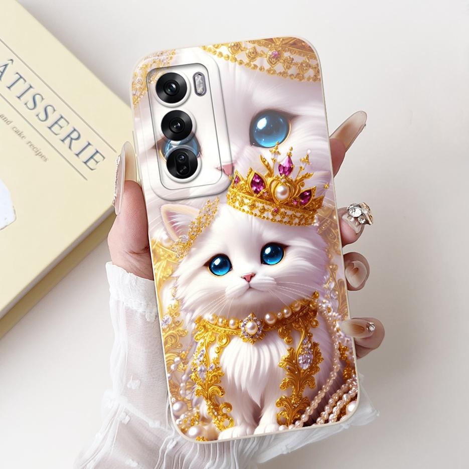 For Oppo Reno 12 Pro Case CPH2629 New Fashion Candy Painted Cover Soft TPU Matte Phone Case For Oppo Reno12 Pro 5G Fundas Bumper