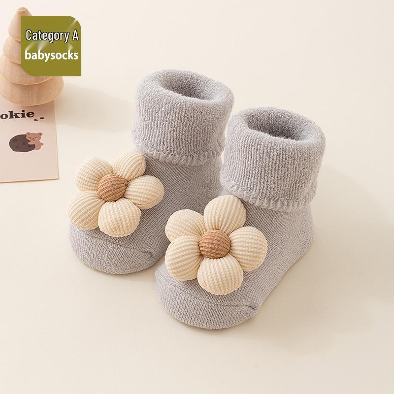

Newborn Baby Non-slip Cotton Socks for Boys and Girls (0-3 Months) M (1-3 years)