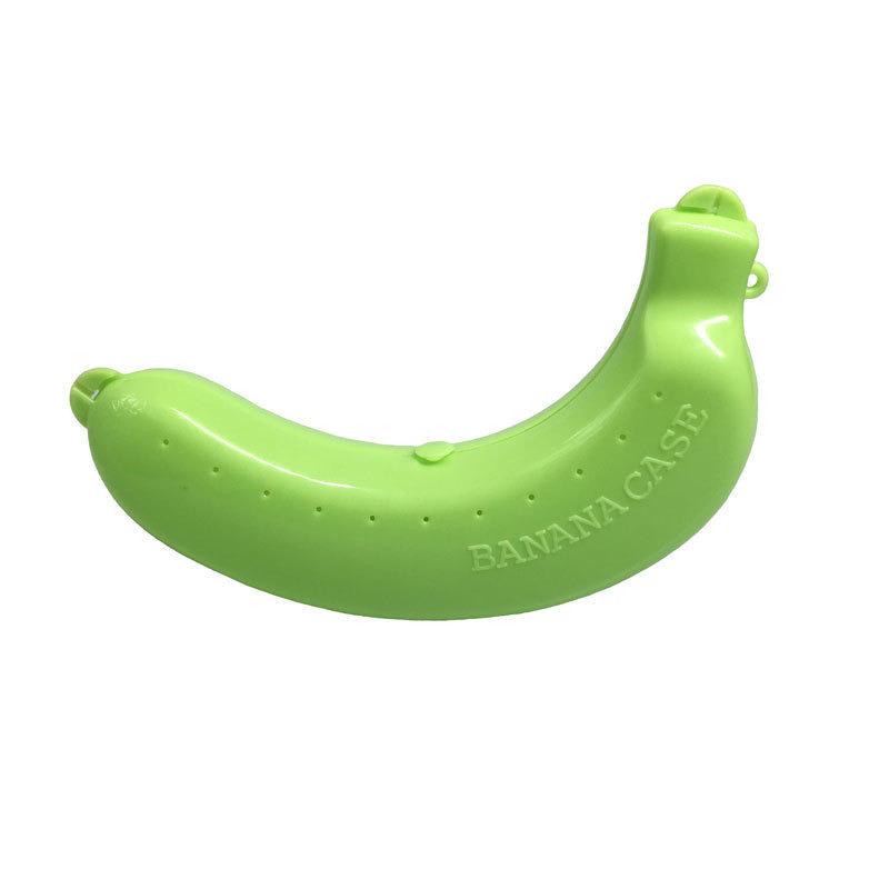 Tragbare Bananen-Aufbewahrungsbox, Auslaufsicherer Plastik-Fruchtbehälter für Schulessen, Reisen und Picknick, BPA-freier Snack-Behälter