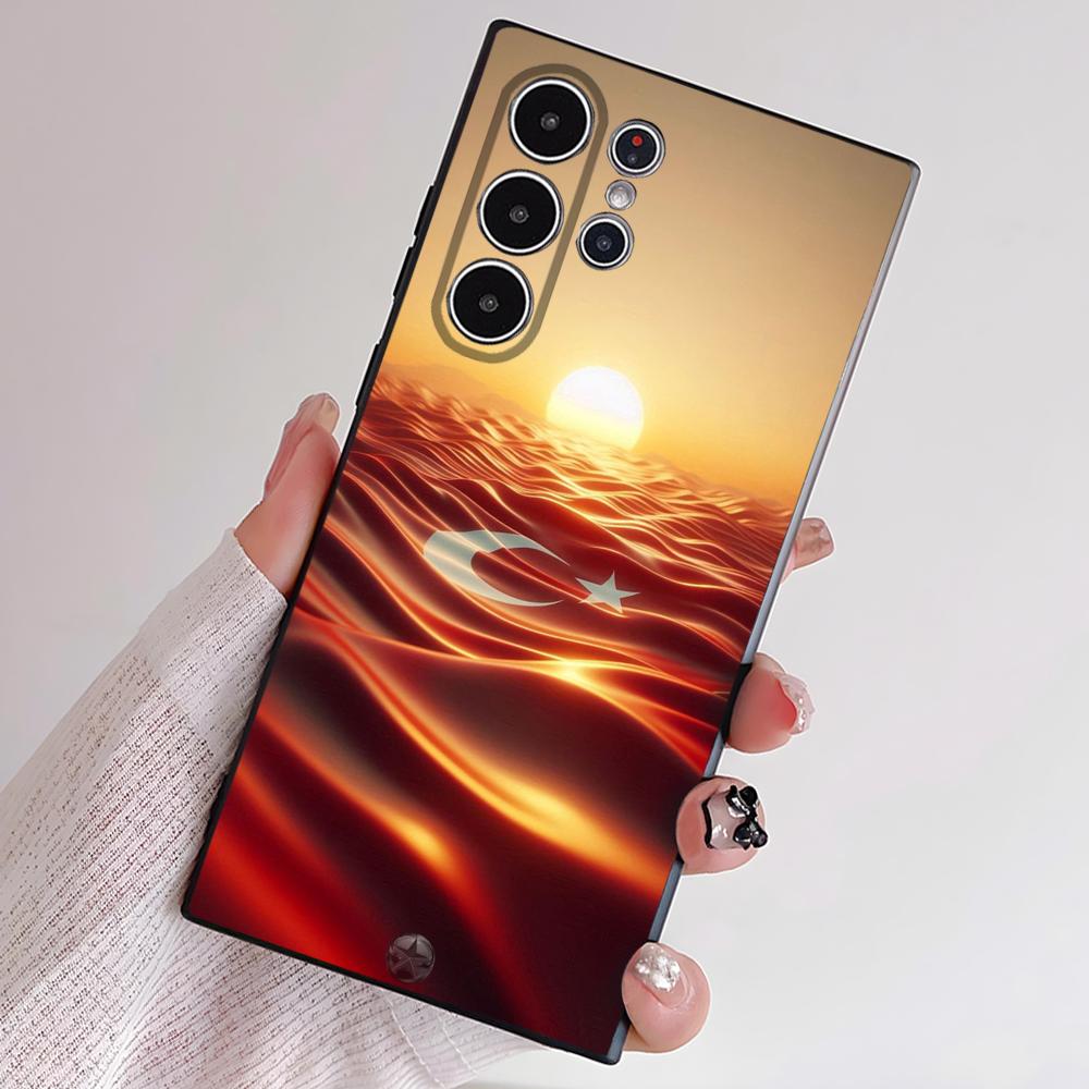 Türkei Flagge Reisepass Handyhülle Für Samsung S Serie S21 S22 S23 S24 S25 FE Plus Ultra TPU Weich Hautfreundliche Hülle