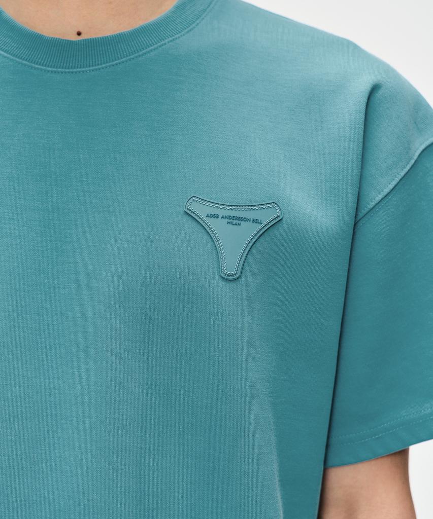ADSB ANDERSSON BELL Unisex Stool Patch Logo T-Shirt Atb1230U(Blue)