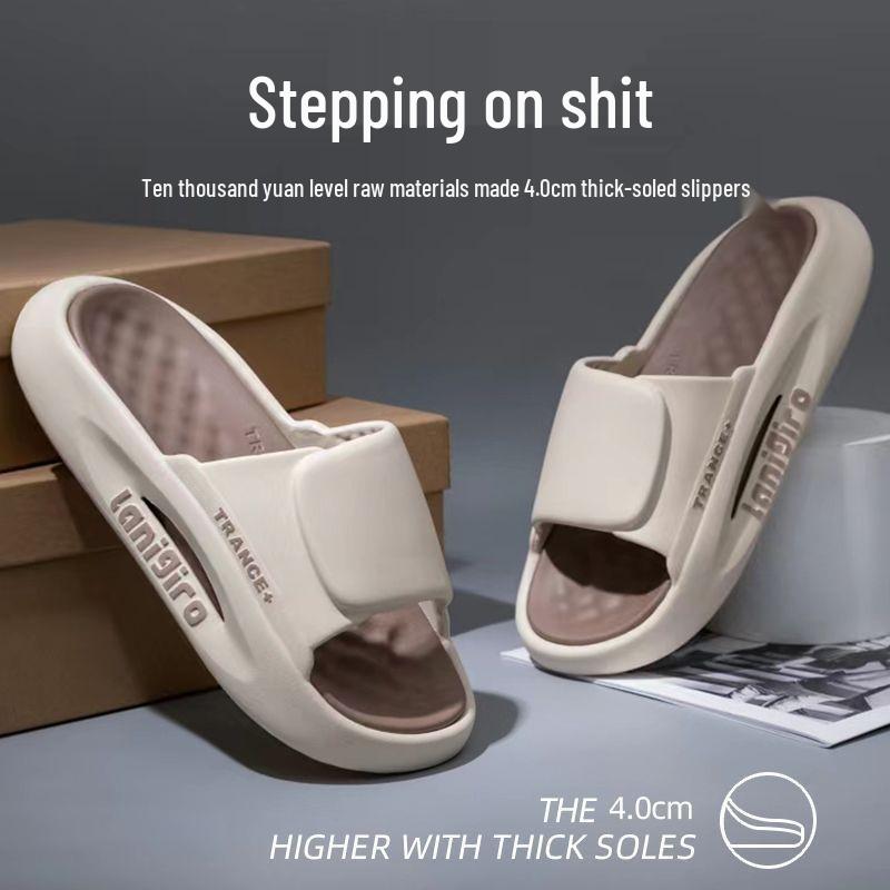 Men's Korean Style Sports Slippers: Summer Outdoor, Non-Slip Thick Sole Sandals for Home and Indoor Use
