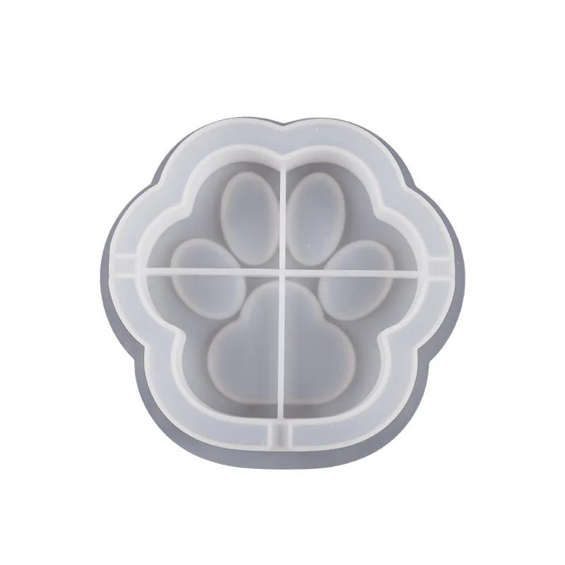 Cat Paw Ashtray Silicone Mold Epoxy Resin Mold for Cigar Concrete Crystal Casting Gypsum Plaster Holder Jewelry Box Storage Mold