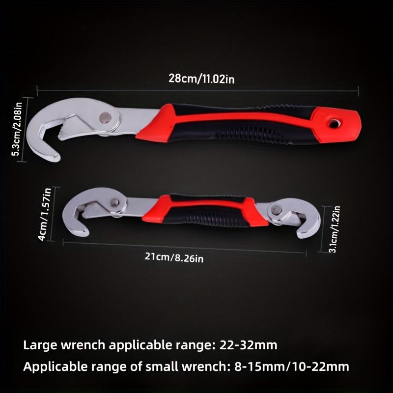 2 шт. Универсальный набор гаечных ключей, Многофункциональный портативный гаечный ключ, Гаечный ключ с быстрым освобождением и захватом, Универсальный трубный ключ, Регулируемый гаечный ключ 2pcs