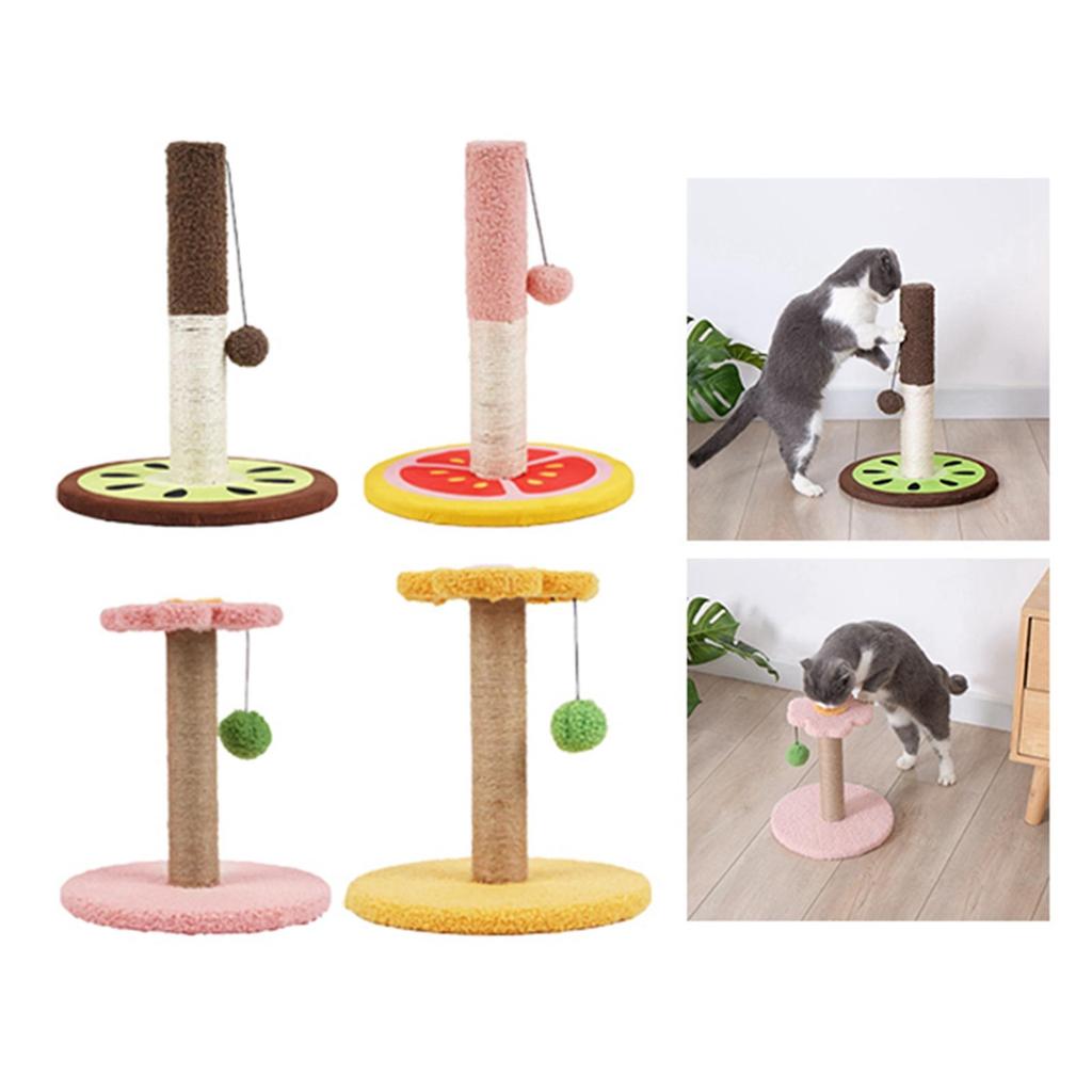 Post for Scratching Interactive Toys Scratcher with Ball Activity Centre Scratch Exercise