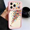 Pink Butterfly Case For iPhone 17 Pro Max Case iPhone 16 15 14 13 Pro Max 11 17e 16e Shockproof Bumper Soft Silicone Phone Cover Cases