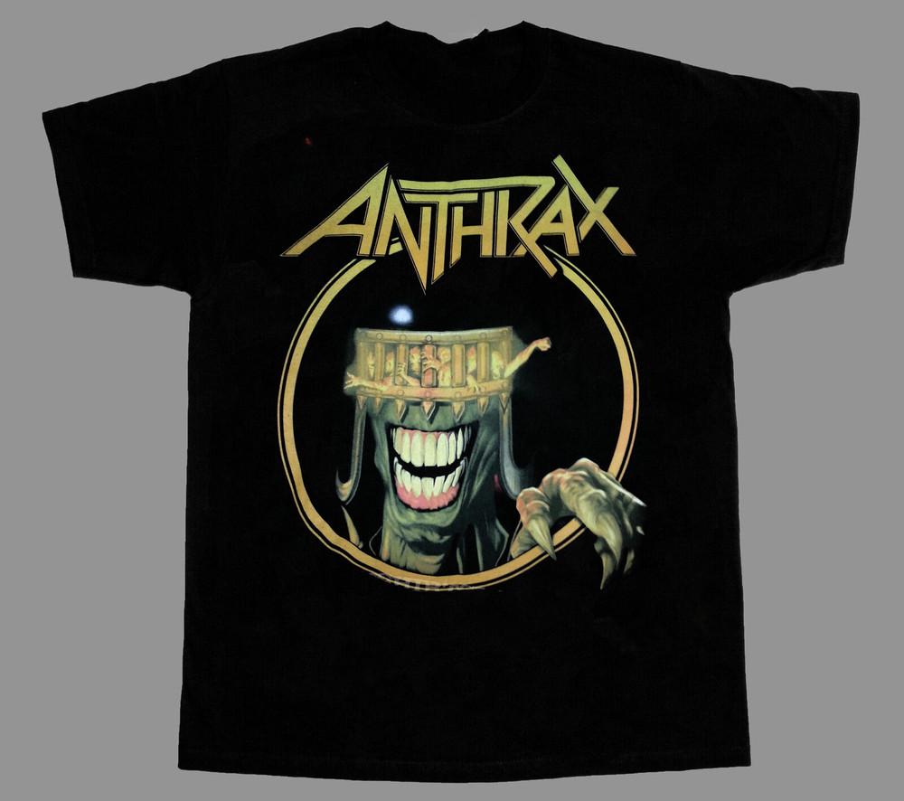 ANTHRAX Хлопковая футболка с коротким рукавом Черная Все размеры S-234XL Унисекс Футболка Унисекс Футболка S