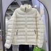 Pinghu Winter New White Duck Down Light and Thin Hooded Outdoor Down Jacket Women's Warm Student Jacket Tide